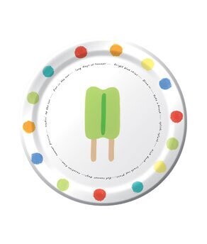 Plates-BEV-Sunshine Icons-8pkg-Paper (Seasonal)- Discontinued