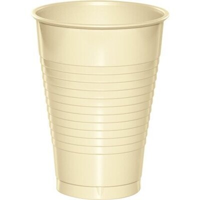 Plastic Cups-Ivory-20pkg-12oz