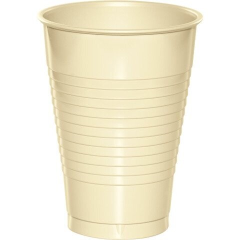 Plastic Cups-Ivory-20pkg-12oz