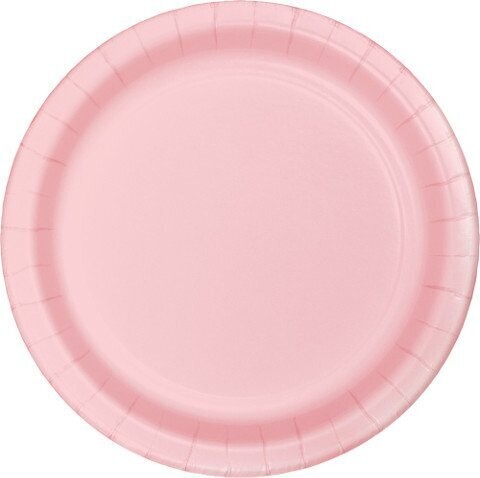 Plates - LN -Paper/Classic Pink - 24 PK