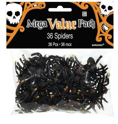Halloween-Spider MVP-Value/36pk-Plastic
