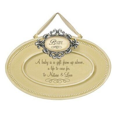 Baby Plaque-A baby is a gift.." 