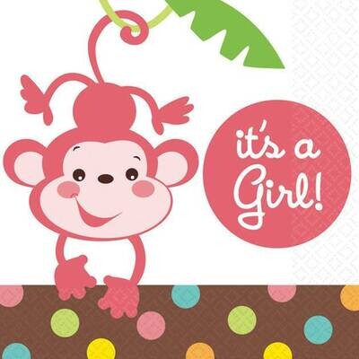 Napkins-BEV-Fisher Price Baby Girl-16pk-2ply - Discontinued