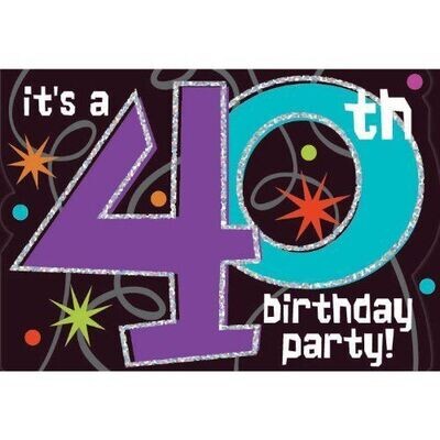 Invitations-40th Birthday