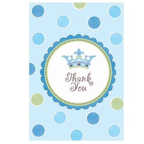 Thank You Cards-Baby Shower Blue-8pk