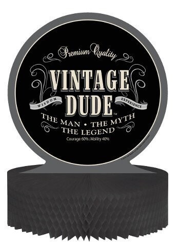 Centerpiece-Honeycomb-Vintage Dude-1pkg-11.75&quot;
