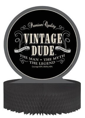 Centerpiece-Honeycomb-Vintage Dude-1pkg-11.75&quot;