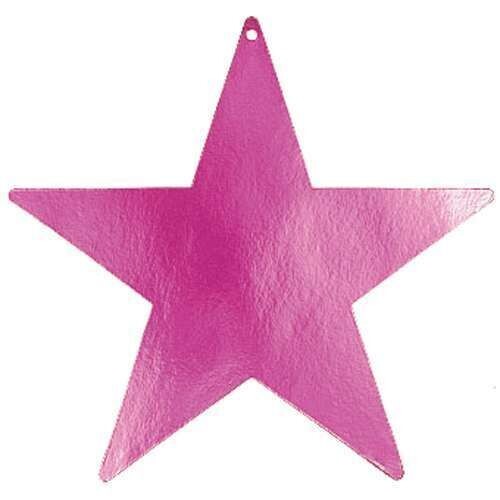 Cutouts-Star-Magenta-9&#39;&#39;-Foil