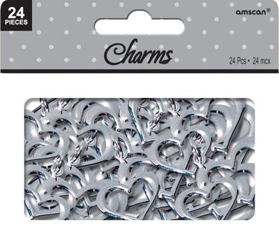 Metal Charms-Little Hearts-24pk/0.8&#39;&#39;