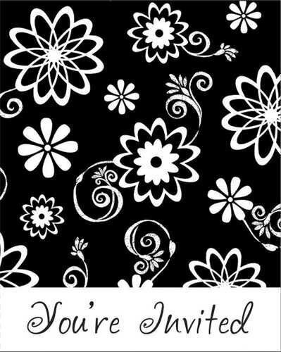 Invitation-Cosmic Flowers-8pk