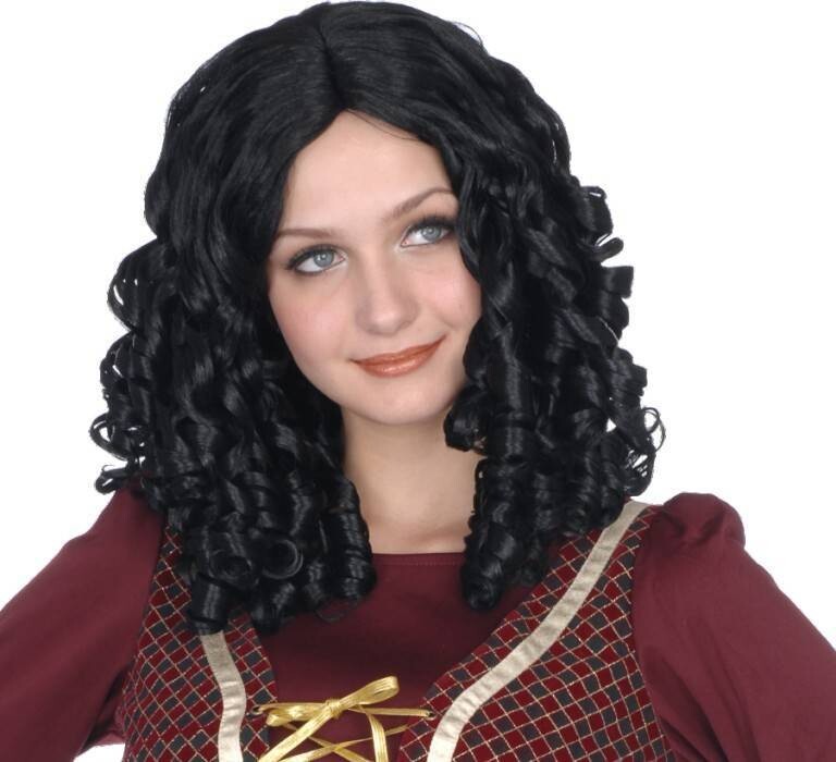 Wig-Curly Black-One Size