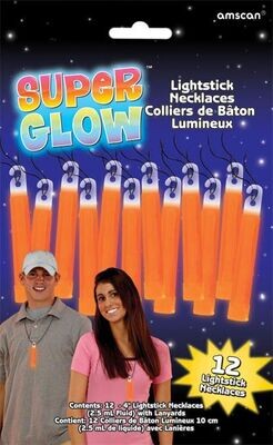 Glow Sticks-Super Glow-Necklace/Orange