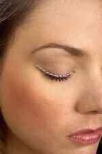Costume Accessory-Pink Sparkle Eyelids-1pkg