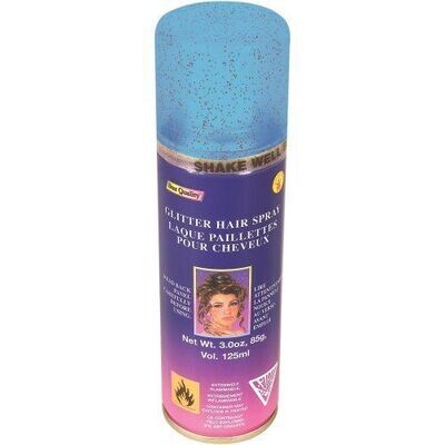 Blue Glitter Hair Spray-1pkg-3oz