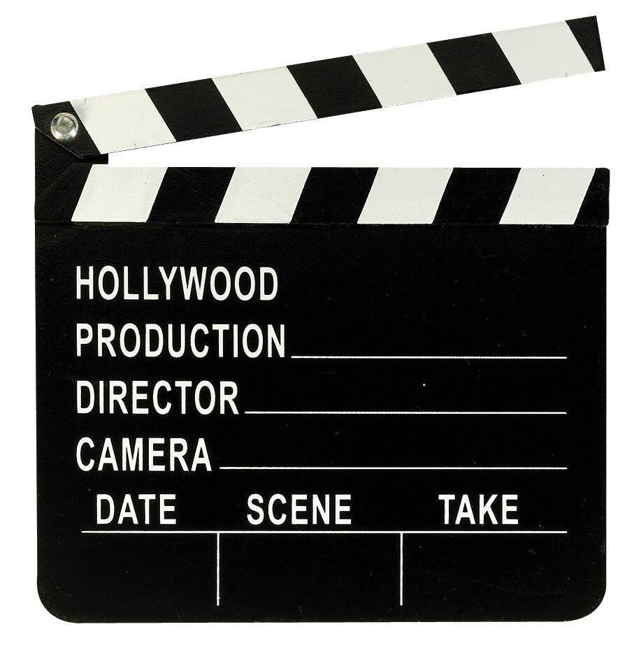 Directors Clapboard -Hollywood-Wood-7&#39;&#39; x 8&#39;&#39;