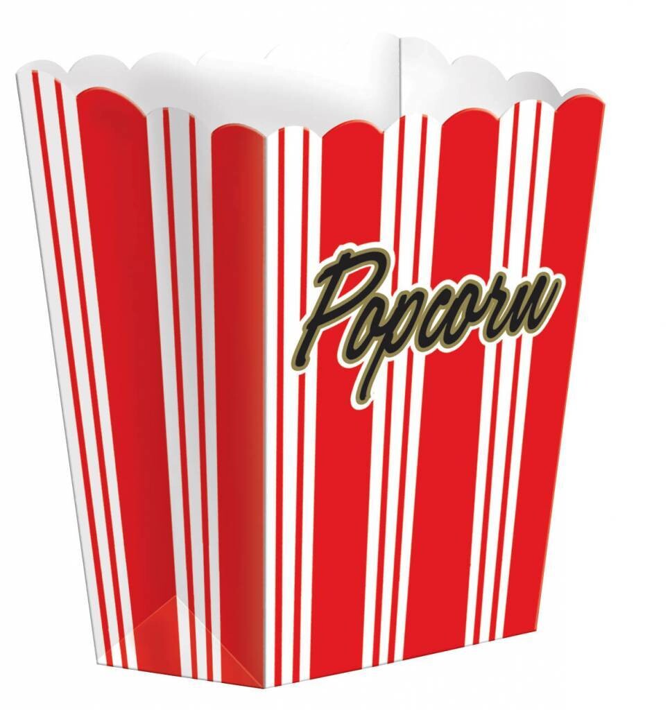 PopCorn Boxes -Large-Hollywood 5.25x7.25x2.25in-8pk