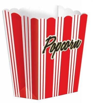 PopCorn Boxes -Large-Hollywood 5.25x7.25x2.25in-8pk