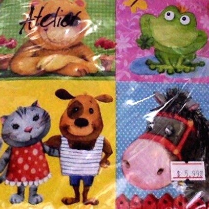 Napkin-LN-Animal Friends-20pkg-3ply (Discontinued/Final Sale)