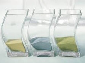 Mini Wave Glass Vases-4pkg-4.5&quot;