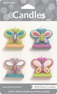 Candles-Mod Butterfly-4pkg