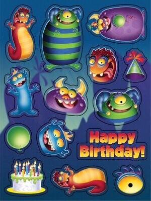 Stickers-Monster Mania-4 Sheets (Discontinued)