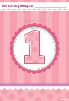 Loot Bags-1st Bday Girl