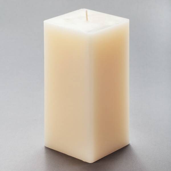 Candle-Ivory Square Pillar-1pkg-6&quot;
