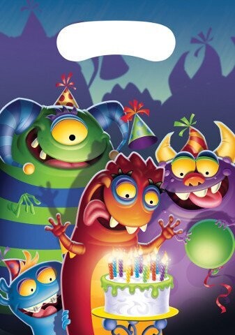 Loot bags-Monster Mania-8pk (Discontinued)