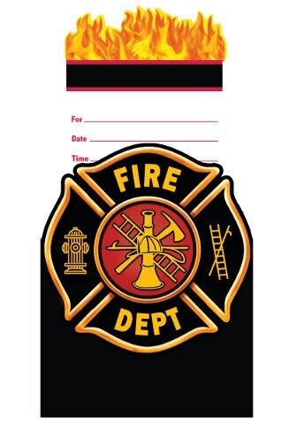 Invitations-Firefighter-8pkg