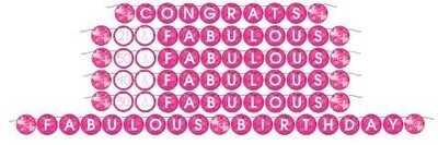 Banner-Ribbon-Customizable-Fabulous Birthday-1pkg-5ft