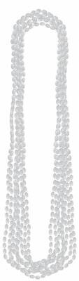 Beads Necklaces - Metallic - Silver - 8pk/30&#39;&#39;