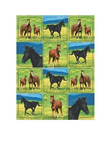 Stickers-Wild Horses-4 Sheets