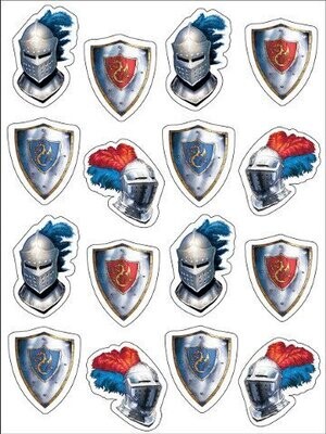 Stickers-Valiant Knight-4 Sheets
