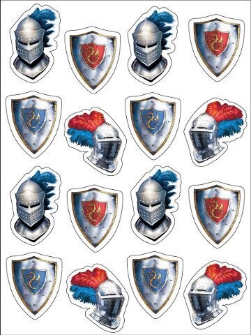 Stickers-Valiant Knight-4 Sheets