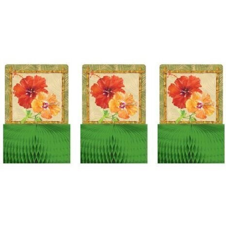 Centerpiece Kit-Honeycomb-Bamboo Bash-3pkg-5.5&quot;
