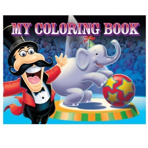 Cololuring book-Circus-4pk