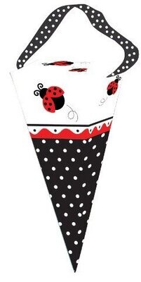 Favor Boxes-Cone-Ladybug Fancy-6pkg