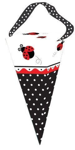 Favor Boxes-Cone-Ladybug Fancy-6pkg