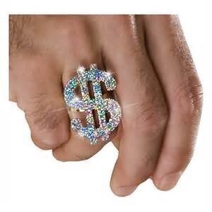 Costume Accessory-Big Daddy Ring-1pkg