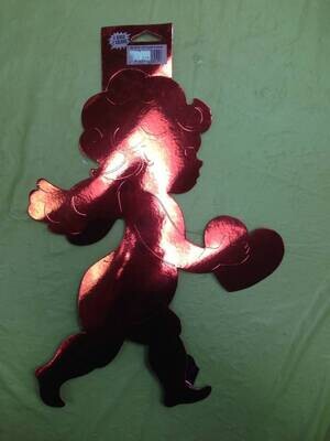Cutout-Foil-Valentines Cupid-1pkg-16&quot;