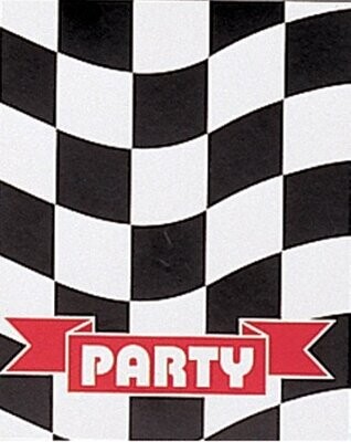 Invitations-Race Car Party-8pkg