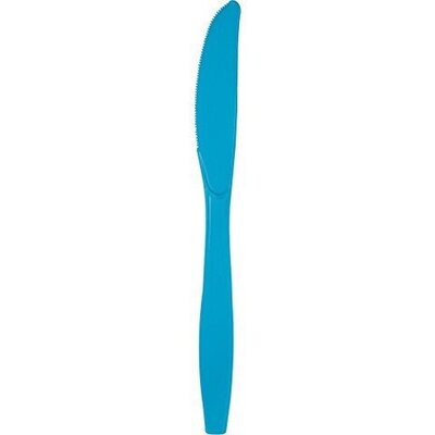 Plastic Knives-Turquoise-24pkg