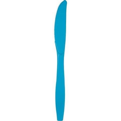 Plastic Knives-Turquoise-24pkg