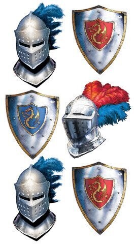 Temporary Tattoos-Valiant Knight-1 Sheet