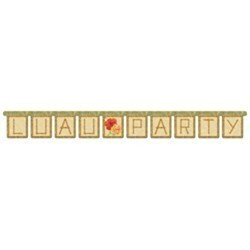 Jointed Banner-Bamboo Bash Luau Party-1pkg-5.75ft