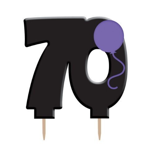 Candle-Holy Bleep 70th Birthday-1pkg