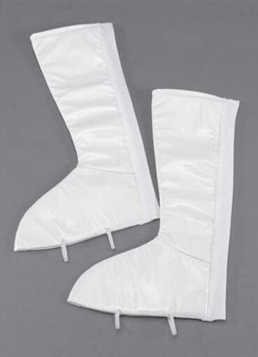 Costume Accessory-White Stretch Boot Tops-1pkg