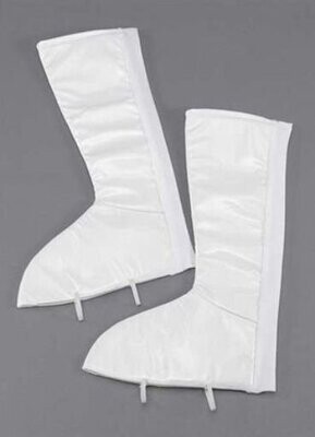 Costume Accessory-White Stretch Boot Tops-1pkg