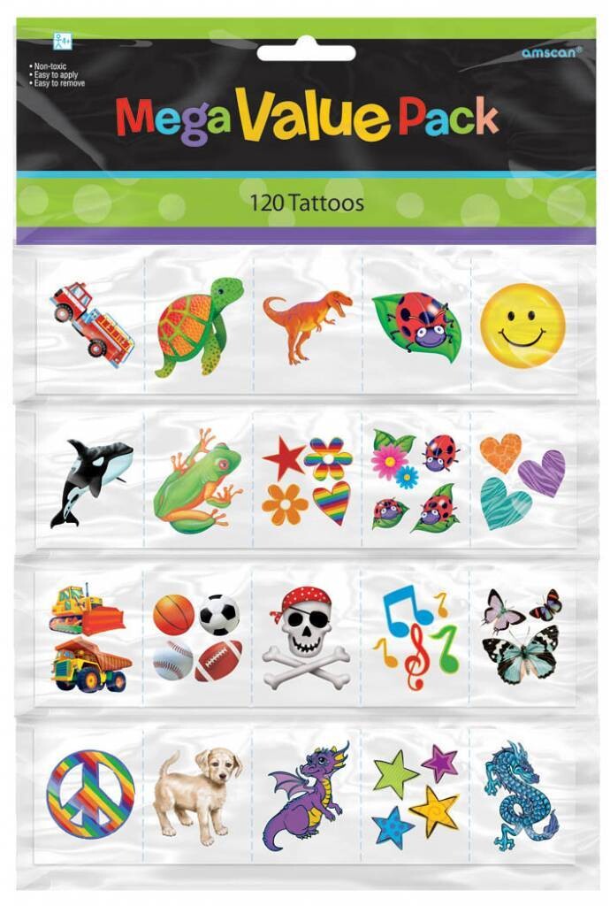 Favors-Tattoos-Value Pack-120pk