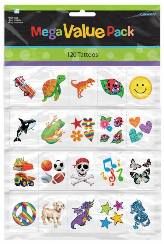 Favors-Tattoos-Value Pack-120pk